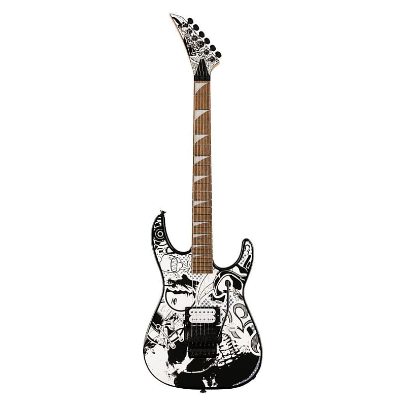 Jackson X Series Dinky DK1 H 6-String Right-Handed Electric Guitar with Laurel Fingerboard and Bolt-On Maple Neck (Skull Kaos) image 1