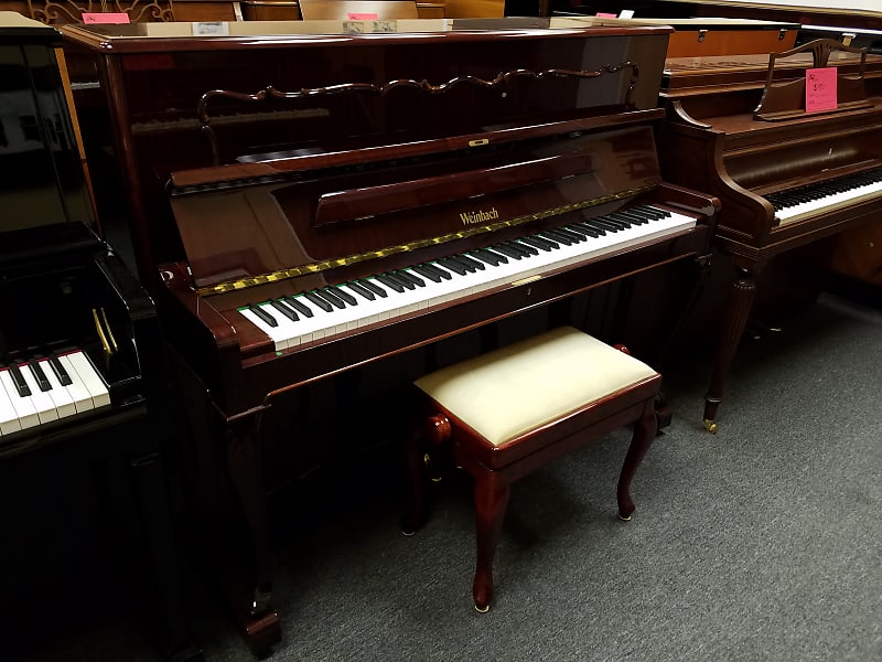 Weinbach  Studio upright Piano Mfg 1997 in Czech Republic by Petrof * Free 1st floor Delivery in NJ! image 1