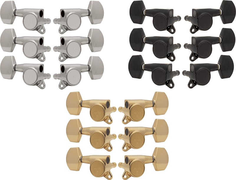 Tuners - Gotoh, Large Schaller-style Knob, 3 per side - GOLD | Reverb