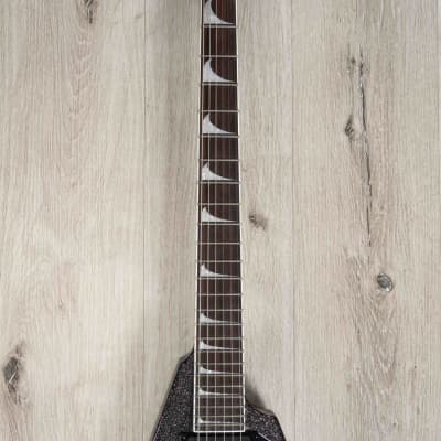 ESP LTD KH-V Kirk Hammett Signature Guitar, Ebony Fretboard, Black Sparkle image 4