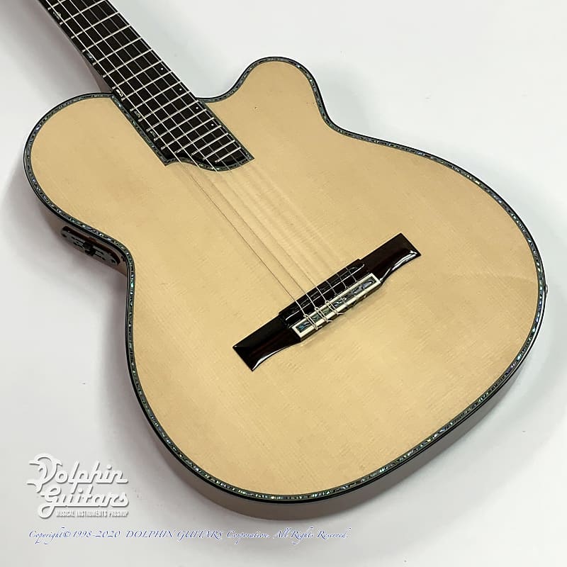 Sand Guitars Custom Sand guitar Abalone Trim Mahogany without Sound Hole -Free Shipping! image 1