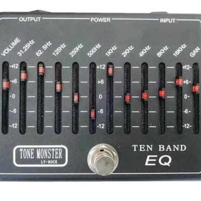 ly rock Ten Band EQ Equalizer Pedal True Bypass,price
