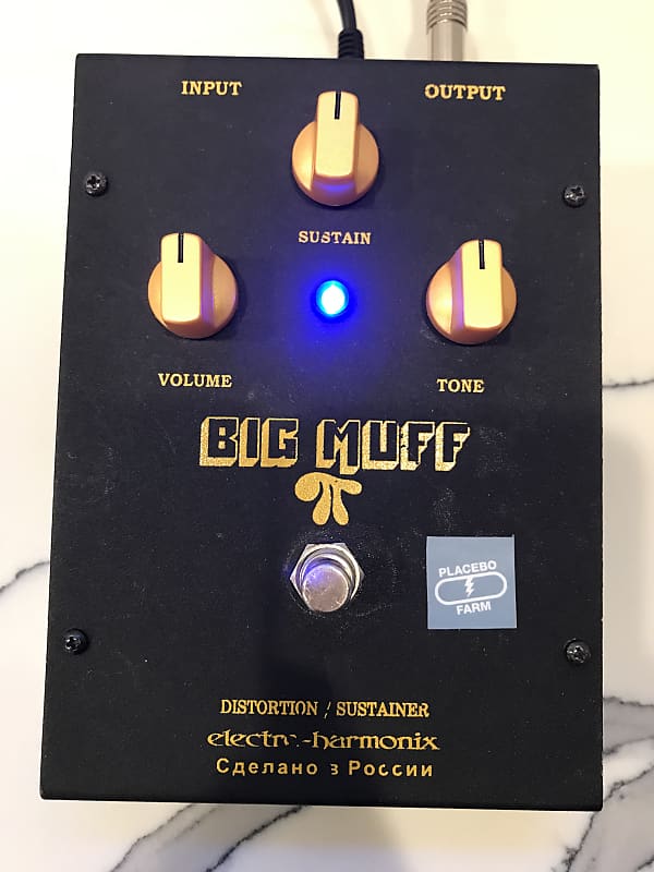 Vintage Electro-Harmonix Big Muff Pi V8 w/Box Modded w/Brighter LED, True  Bypass, New Pots, and DC Jack Placebo Farm Sovtek Russia