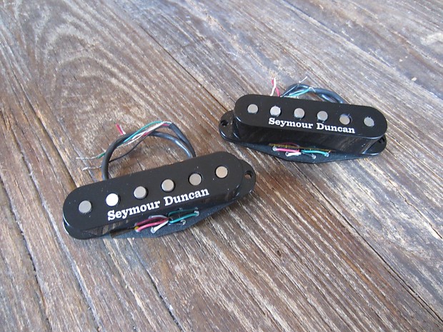 Free USA Shipping | Seymour Duncan Classic Stack Neck  & Middle | Black Covers, Good Lead Length image 1