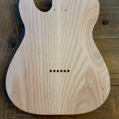 Telecaster-Style Guitar Body, Maple and Walnut Top, Ash Back, P90/S image 2