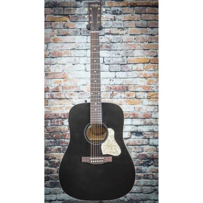 Art & Lutherie Americana Dreadnought Acoustic Electric Guitar | Faded Black image 2