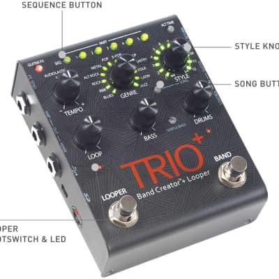 Digitech TRIOPLUS Band Creator with 12 Music Genres and Guitar Looping image 2