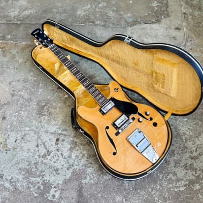 Yamaha SA-50 特製パーツ搭載 70年代製 フルホロー Bigsby Yamaha SA-50 Hollow Body Transparent Red 1967 – Topshelf