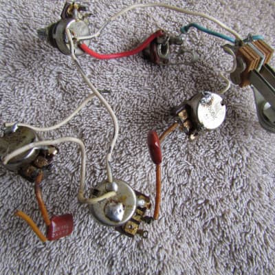 Import Wiring Harness 2 Volume 2 Tone Wing Harness With Jack, Switch & Capacitors 500K Mini Pots image 2