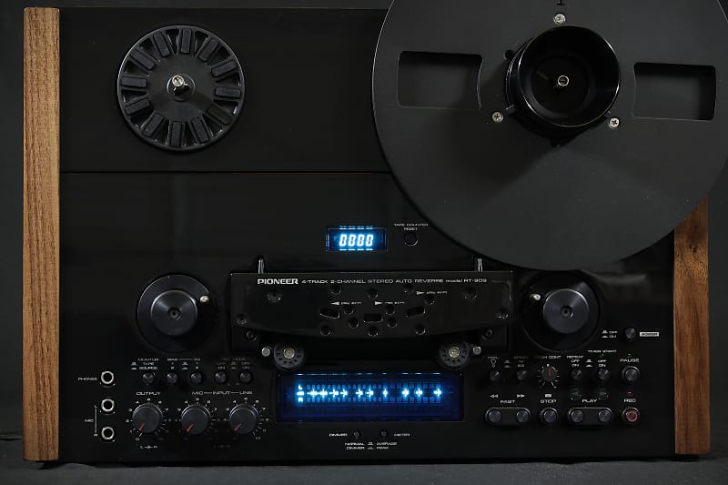 Custom Pioneer RT-909 - Gloss black reel to reel tape deck recorder player