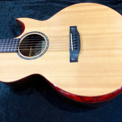 Used 2013 Terry Pack SJRS acoustic/electric guitar, solid rosewood/Sitka, had professional repair image 2