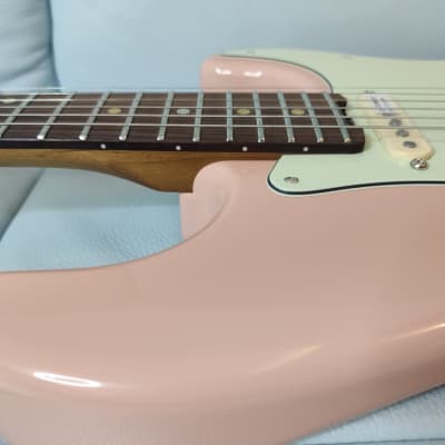 Shijie guitar STN SSS 2021 Shell Pink image 10