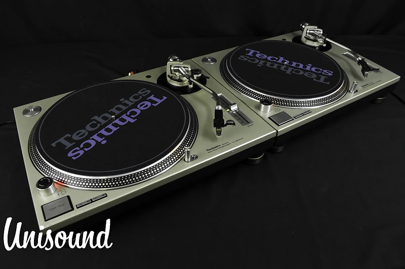 Technics SL-1200 MK3D Silver pair Direct Drive DJ Turntable [Very Good]
