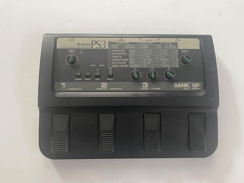 Maxon PS3 Guitar Multi Effects Processor Rare Vintage Effect