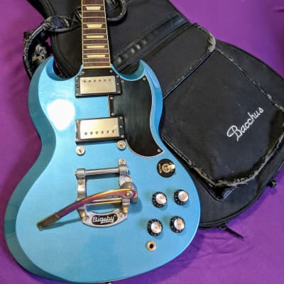 Bacchus CLASSIC Series BSG-STD w. Bigsby 2010 Pelham Blue | Reverb