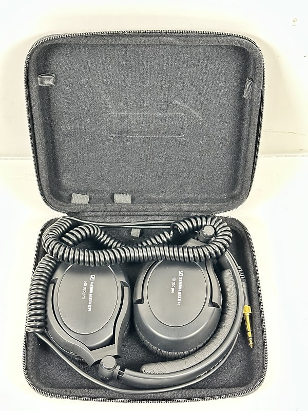 Sennheiser HD 380 Pro Over-the-Ear Headphones, Black  			