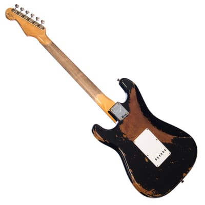 Fender Custom Shop 1960 Stratocaster Heavy Relic - Aged Black - Custom Boutique Electric Guitar - NEW! image 8