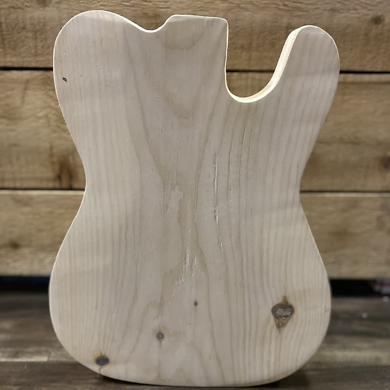 SGM DIY Project Guitar Body Unrouted Spruce image 1