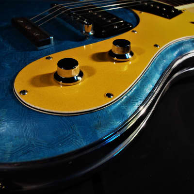 Lowell El Daga 2005 Blue Reptile Leather Mosrite Ventures style. Only one. Non Fungible Token. RARE. image 18