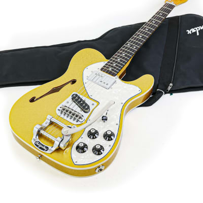 Fender Telecaster Custom Thinline '72 Partscaster with B5 Bigsby 2022 - Gold Sparkle for sale