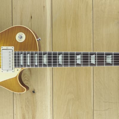 Gibson Custom Made to Measure 59 Les Paul VOS Handpicked Top Golden Poppy Burst 931535 Ex Display Marked image 1