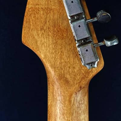 Custom/Hybrid Stratocaster, Relic, Black Over Champagne Paisley image 11