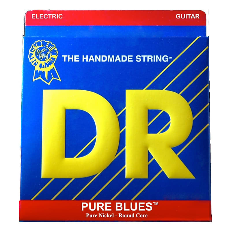 DR Strings Pure Blues Nickel Electric Guitar Strings, 11-50, PHR-11, Heavy image 1