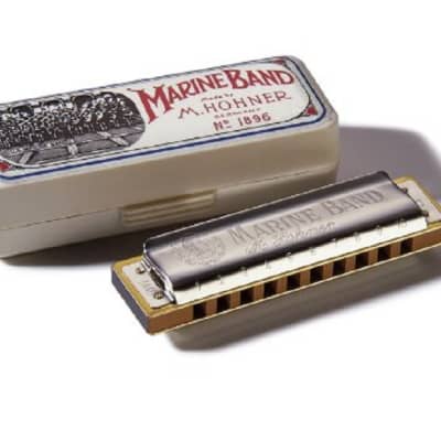 Hohner Marine Band 1896 Harmonica Key of C image 1