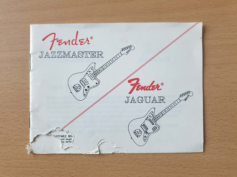Fender Jazzmaster / Jaguar Owner's Manual 1999 Reverb