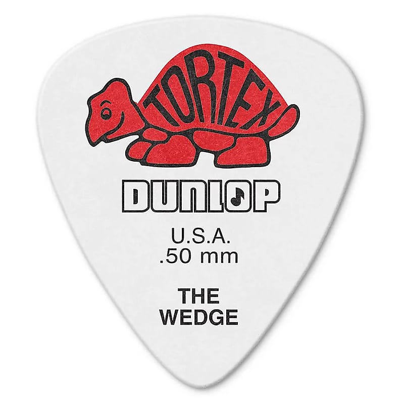 Dunlop 424P50 Tortex Wedge .50mm Guitar Picks (12-Pack) image 1