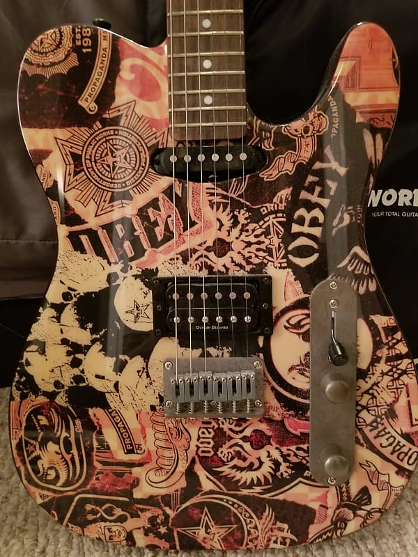 Squire TELECASTER OBEY PROPAGANDA モデル 美品 Fender Squier Obey Propaganda Telecaster Limited Edition