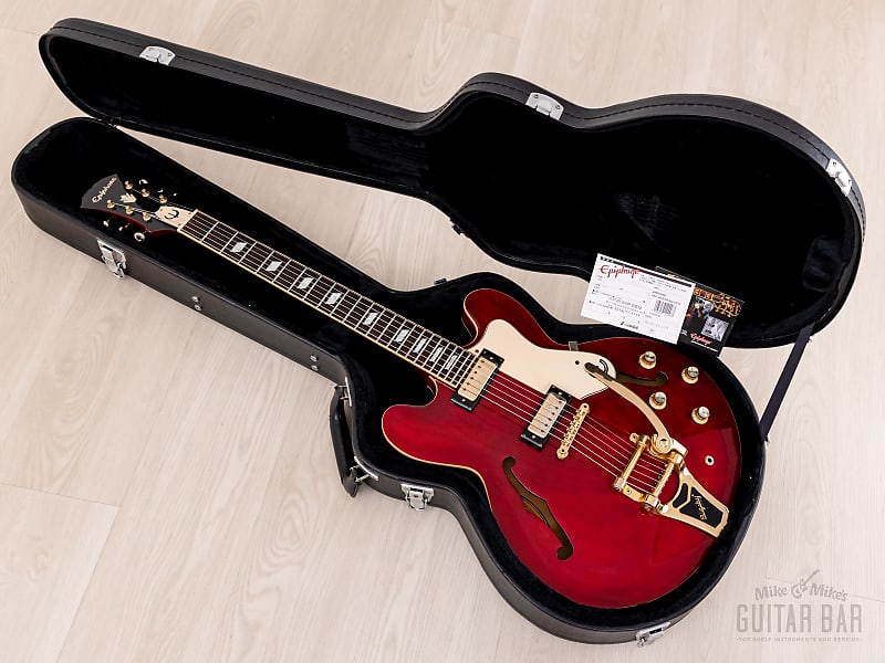 エピフォン RIVIERA 2006年製 クラウンインレイ 2006 Epiphone Custom Shop Riviera Limited Edition w/ Bigsby