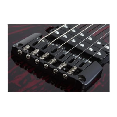 Schecter C-1 Silver Mountain Electric Guitar (Blood Moon) Bundle with Hard Shell Protective Carrying Case image 12