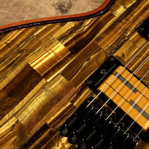 Tiger´s Eye top? I am not kidding you - this Chronos guitar has a real gemstone top! image 12