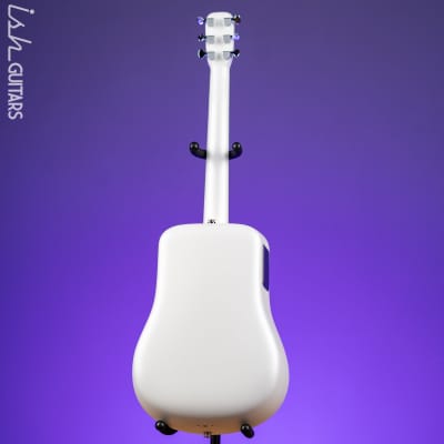 Lava Music LAVA ME 4 Carbon 36" Smart Acoustic-Electric Guitar White (w/ Airflow Bag) image 7