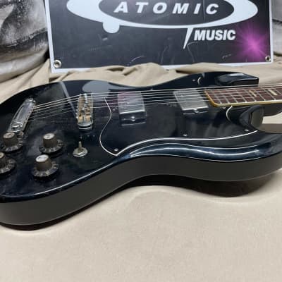 Ampeg Stud GE-100 GE100 Guitar with Case MIJ Made In Japan Vintage Black image 9