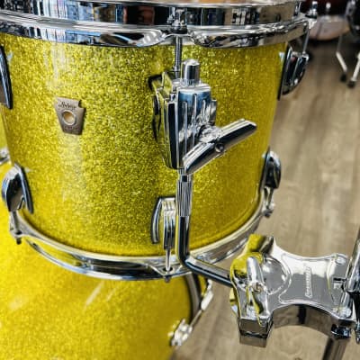 Ludwig Classic Maple 3-Piece Shell Pack 12/16/22 (Yellow Glitter) image 7