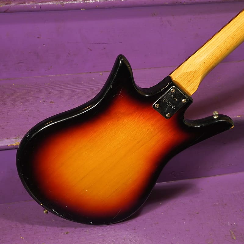 1960s Teisco E-200 ET-200 Tulip Electric Guitar (VIDEO! Fresh Work, Ready)