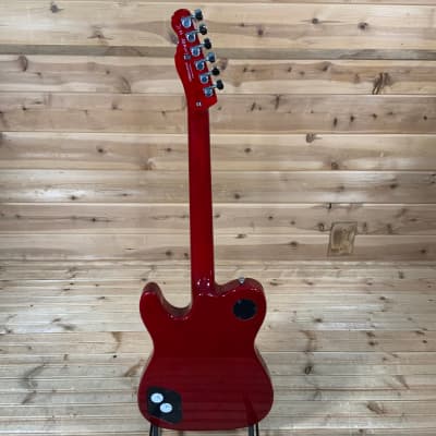 Fender Jim Adkins JA-90 Telecaster Thinline Electric Guitar - Crimson Red Transparent image 5