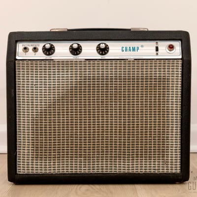 1979 Fender Champ Silverface Vintage Tube Amp Class A 1x8, Serviced image 2