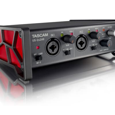 TASCAM US-2x2HR High Resolution USB Audio Interface 2020 - Present - Black image 5