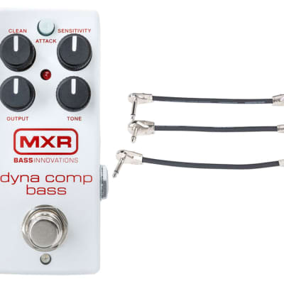 MXR M282 Bass Dyna Comp Mini + Gator Patch Cable 3 Pack for sale