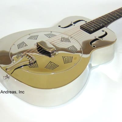 Regal Acoustic Resonator Guitar Nickel-Plated Steel Body - Open Box image 2