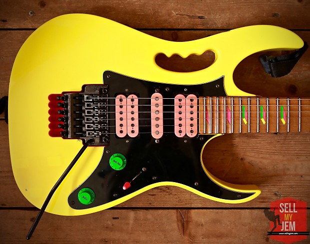 Original Stunning Ibanez Jem 777DY Desert Neon Yellow 1988