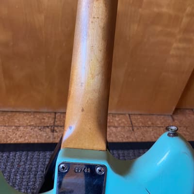 Fender Musicmaster with Rosewood Fretboard 1962 Seafoam image 11