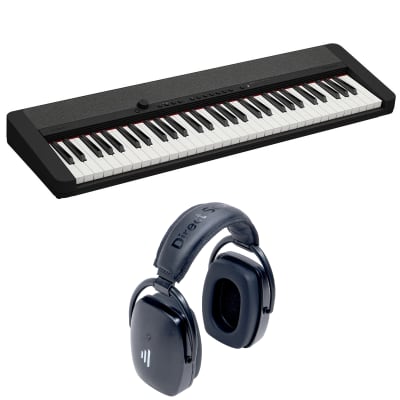 Casio CT-S1 61-Key Portable Keyboard w/ Direct Sound Bluetooth Headphones