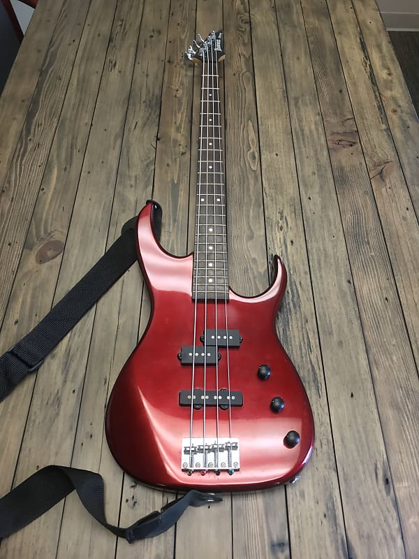 Ibanez EX Series Bass 90s Candy Apple Red