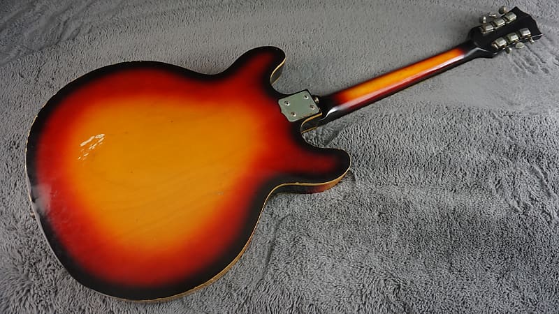 Firstman Semi Hollow Body 1960s rare - Sunburst Japan | Reverb