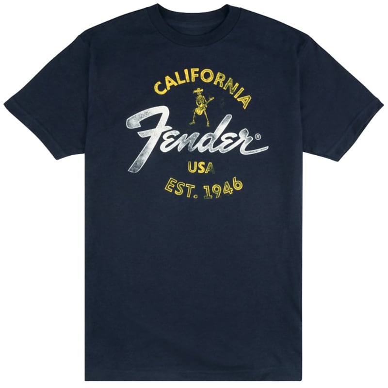 Fender T-Shirt - Baja Blue California - LARGE image 1