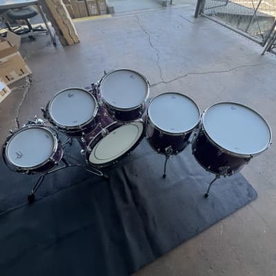 Gretsch USA Custom 6-Piece 8/10/12/14/16/22" Drum Set Kit in Purple Glass image 10